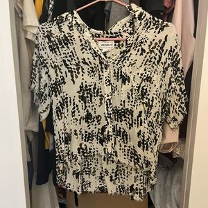 Business Casual Spotted Blouse